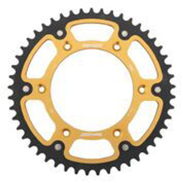 Supersprox Rear Stealth Sprocket Alu/Stl 49T-520 Gld Beta Rst-8000-49-Gld