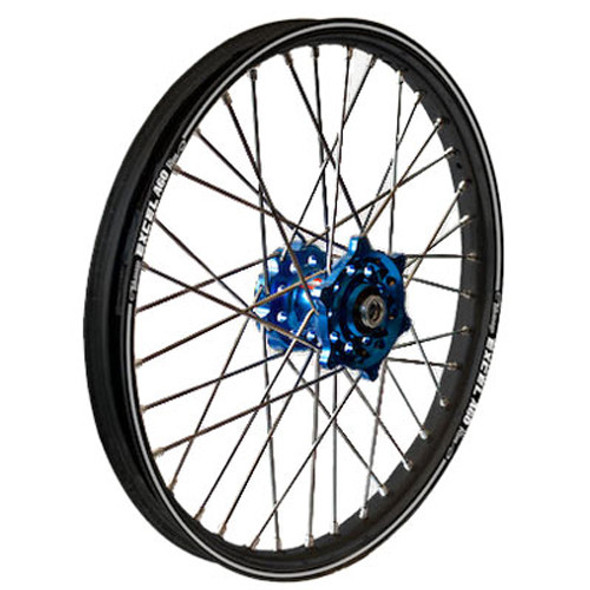 Dubya Front Wheel 1.40 X 17 Blue Hub Black Rim 56-1095Db