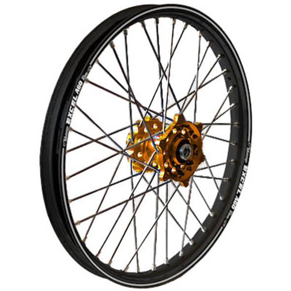 Dubya Front Wheel 1.40 X 17 Gold Hub Black Rim 56-1112Gb