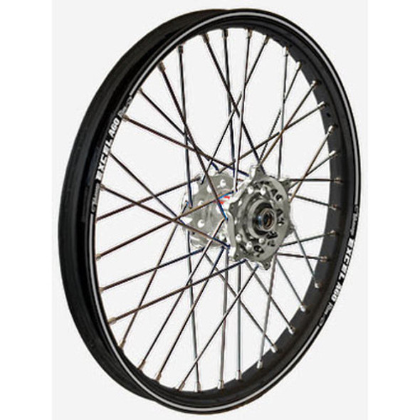 Dubya Rear Wheel 2.15 X 19 Silver Hub Black Rim 56-3117Sb