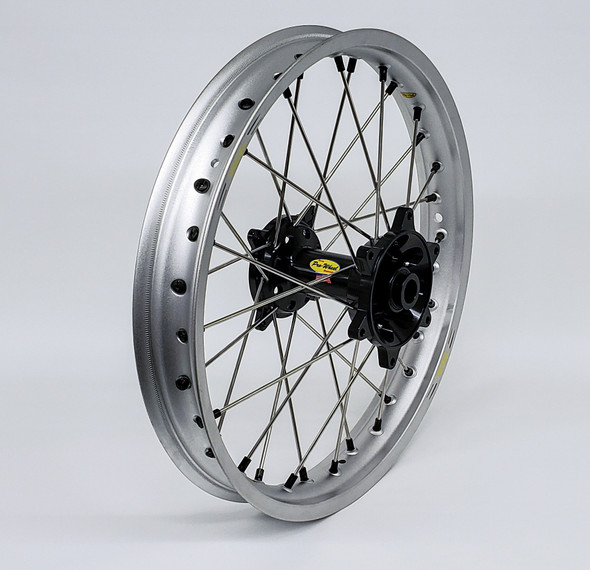 Pro-Wheel Wheel Rear 1.85X19 Black Hub Sil Rim/Sil Spoke/Blk Nipple 24-5102112