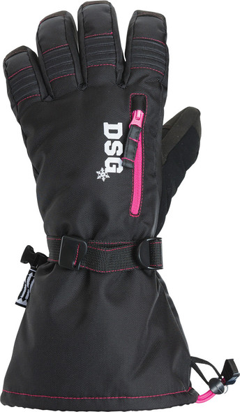 DSG Craze Glove Lg Black/Pink 97289