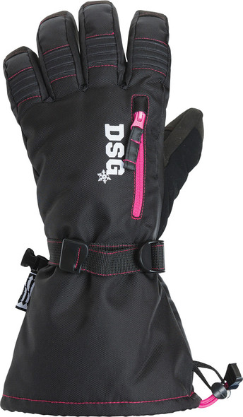 DSG Craze Glove Sm Black/Pink 97287