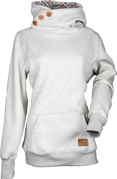 DSG Side Button Pullover Hoodie Oatmeal Heather Xs 35484