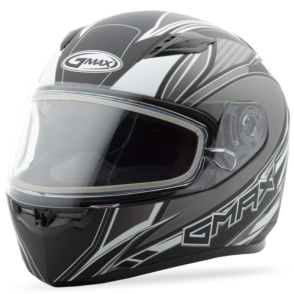 Gmax Ff-49 Full-Face Sektor Snow Helmet Matte Black/Silver Xs G2491453 Tc-17