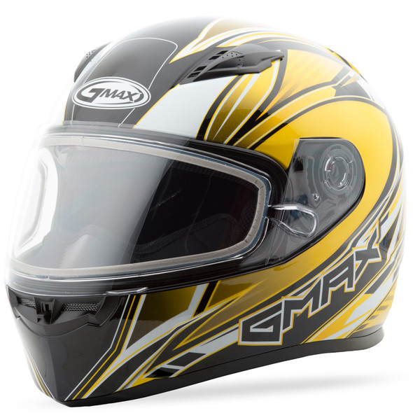 Gmax Ff-49 Snow Helmet Sektor Yellow/White/Black L G2491236 Tc-4