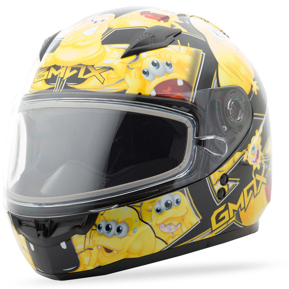 Gmax Gm-49Y Snow Helmet Attack Black/Yellow Ys G2494230 Tc-4