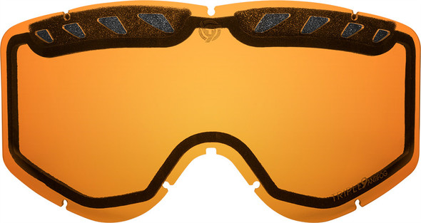 Triple 9 Saint Goggle Lens (Chrome/Light Amber) 37-2529