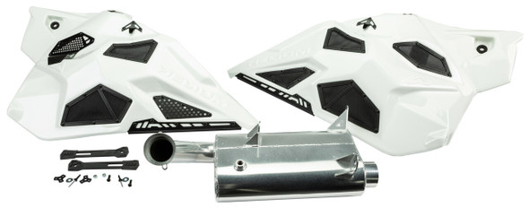 Spg Pr/Helium Side Panels White With Silencer Ski-Doo Gen4 S/M Sdsp475-Uq-Wht