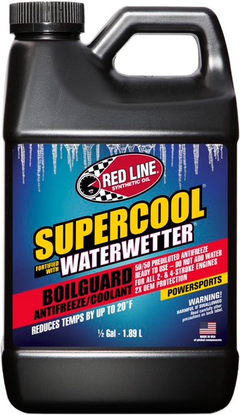 Red Line Supercool Boilguard 64 Oz Powersports Antifreeze 81245
