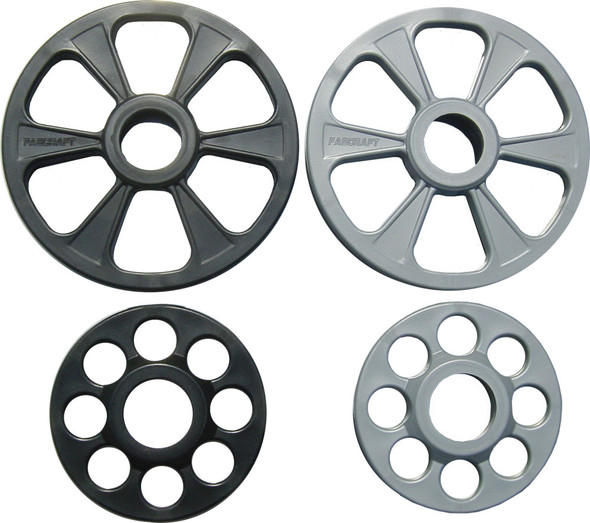 Fabcraft 5-5/8" Black Composite Wheel W /O Bearing/Circlip 6003Blk