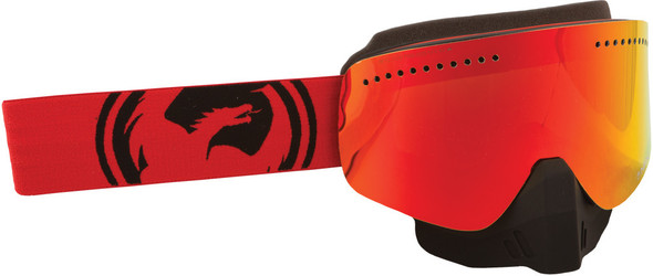 Dragon Nfx Goggle Red/Black Split W/Red Ion. Lens 722-1729