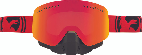 Dragon Nfxs Snow Goggle Red/Black Split W/Red Ion Lens 722-1904