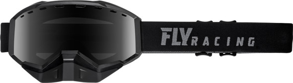 Fly Racing Focus Snow Goggle Black W/Smoke Lens Flb-002