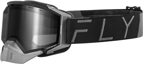 Fly Racing Zone Pro Snow Goggle Black/Gry W/ Polarized Smoke Lens Flb-24Zp5