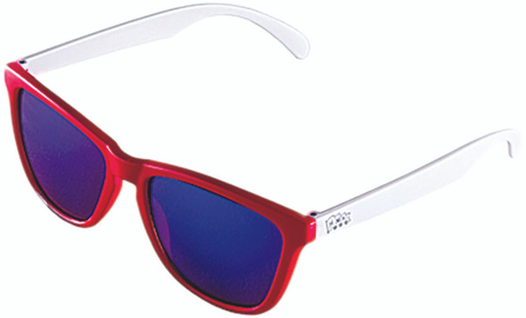 Hmk Crow Sunglasses Red/White W/Revo Sky Blue Lens Hm5Crowr
