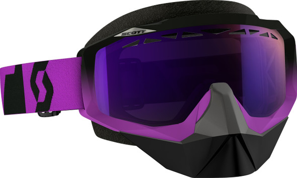 Scott Hustle Snocross Goggle Oxide Purple/Blk W/Purple Chrome 240528-4968247
