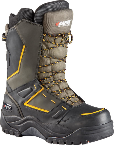 Baffin Powder Boots Charcoal/Yellow Sz 08 Pwsp-M002-8-Cat