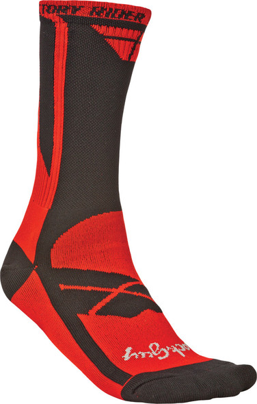 Fly Racing Factory Rider Socks Red/Black S-M 350-0322S