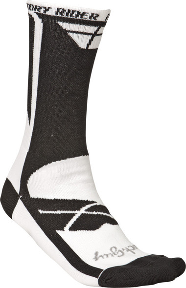 Fly Racing Factory Rider Socks White/Black S-M 350-0324S