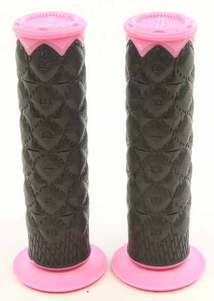 Spider Slim Line Slt Grips Pink/Black 7/8" Slt P/B