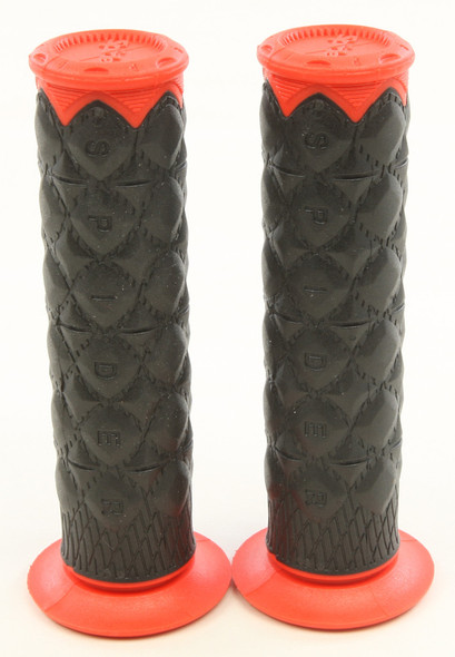 Spider Slim Line Slt Grips Red/Black 7/8" Slt R/B