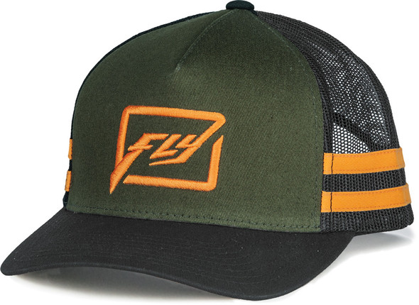 Fly Racing Fly Huck It Youth Hat Army/Orange 351-0558