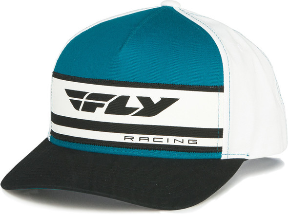 Fly Racing Refined Hat Aqua/White 351-0571