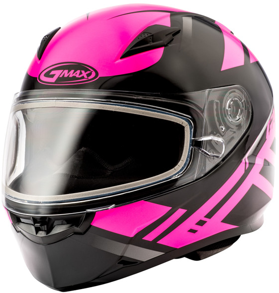 Gmax Ff-49 Full-Face Berg Snow Helmet Black/Pink Md G2493405 Tc-14