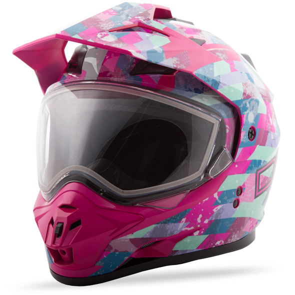 Gmax Gm-11S DSG Checked Out Helmet Pink L G2119406 Tc-14