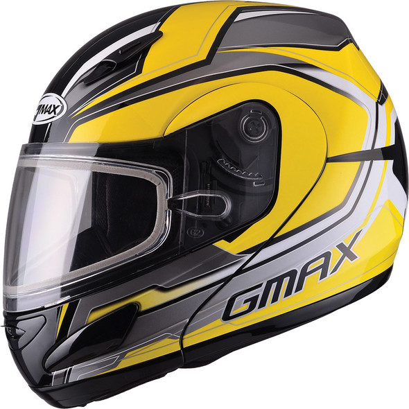 Gmax Gm-44S Modular Helmet Glacier Yellow/Silver/Black S G6444234 Tc-4