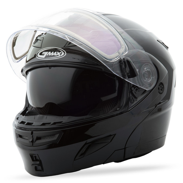 Gmax Gm-54S Modular Helmet Black W/Electric Shield 3X G454029