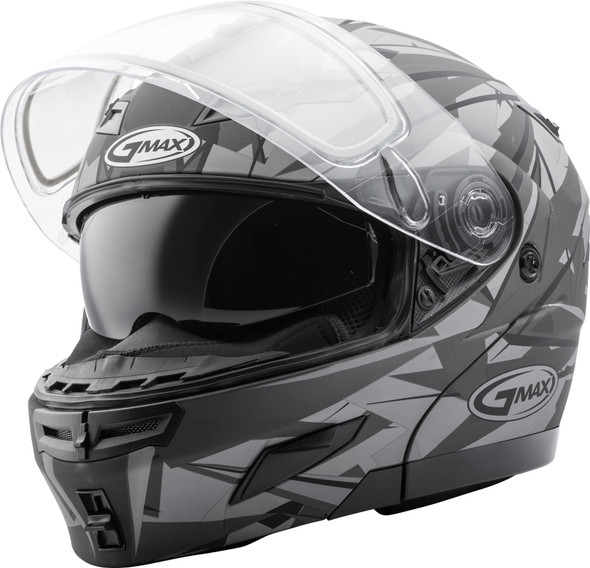 Gmax Gm-54S Modular Scribe Snow Helmet Matte Black/Grey Lg G2549026
