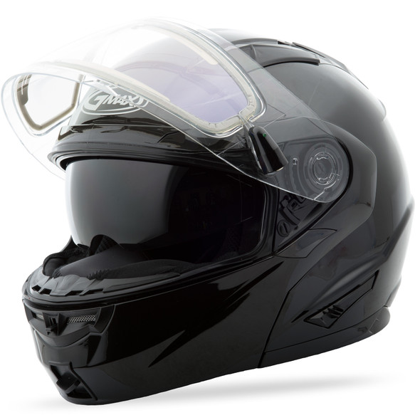 Gmax Gm-64S Modular Helmet Carbide W/Electric Shield Black 2X G464028