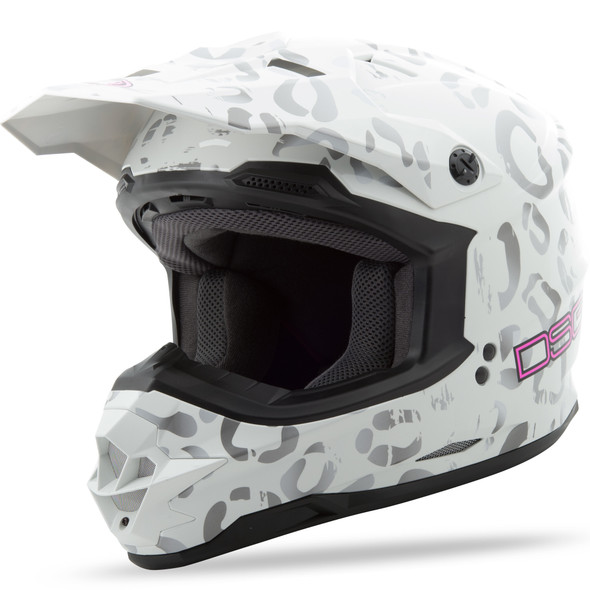 Gmax Gm-76S DSG Leopard Helmet White Sm 2769314