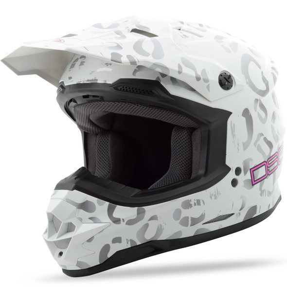 Gmax Gm-76S DSG Leopard Helmet White Xs 2769313