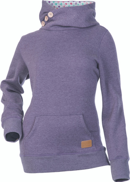 DSG Side Button Pullover Hoodie Plum Xs 35508