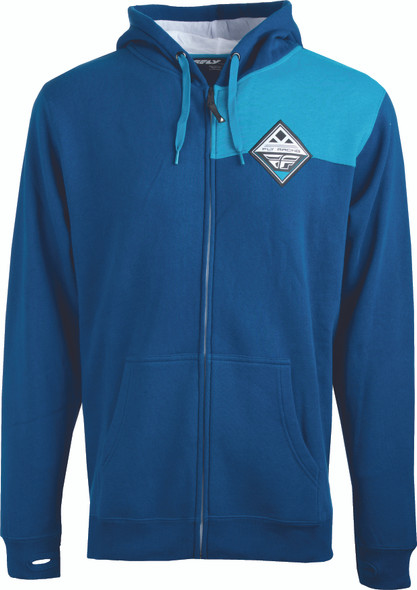 Fly Racing Fly Patch Hoodie Blue Md Blue Md 354-6281M