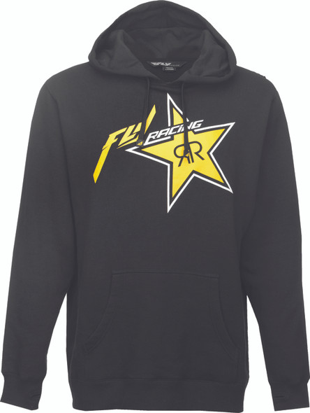 Fly Racing Rockstar Hoodie Black/Yellow L 354-6290L