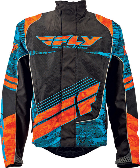 Fly Racing Fly Snx Wild Jacket Blue/Orange Lg #5692 470-2171~4