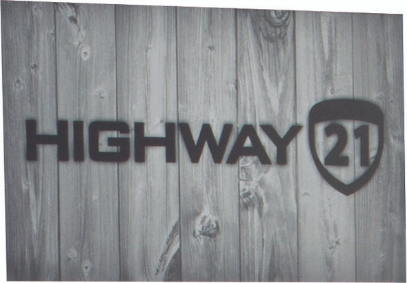 Highway 21 Floor Display Sign 13" 489-Sign13