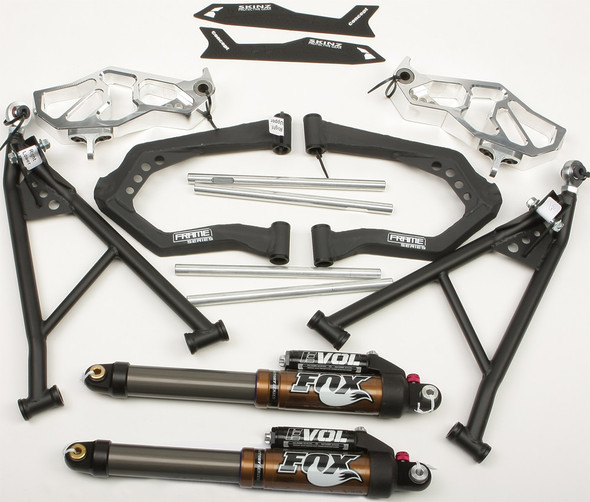 Spg A-Arms W/Evol Shocks Pol Flat Black Pro Rmk 37" S/M Paa205-Fbker