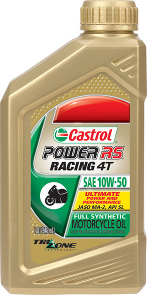 Castrol Power Rs Racing 4T 100% Synthe Tic 5W-40 1Qt 6410