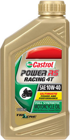 Castrol Power Rs Racing 4T 100% Synthetic Oil 10W-40 1Qt 6078