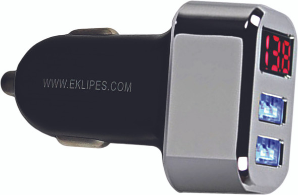 Eklipes Duo Usb Charger/Voltage Meter Ek1-146