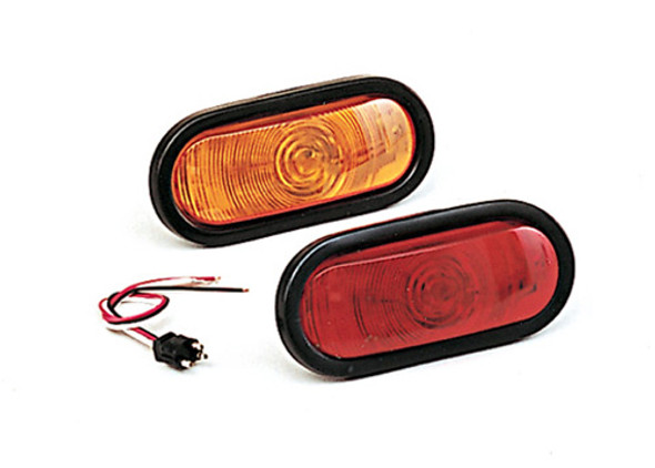 Optronics Sealed Taillight 6" Oval Red St-70Rk
