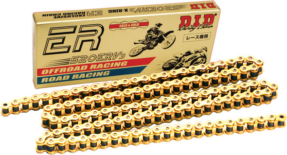 D.I.D Exclusive Racing 520Erv3 120 X-Ring Chain Gold 520Erv3-120 Link