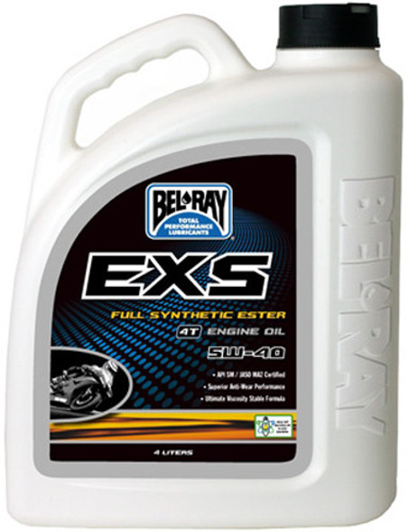 Bel-Ray Exs Full Synthetic Ester 4T Engine Oil 5W-40 4L 99150-B4Lw