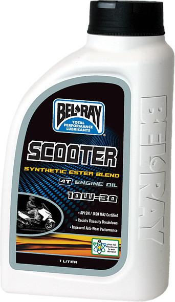 Bel-Ray Scooter Synthetic Ester Blend 4T Engine Oil 10W-30 1L 99430-B1Lw