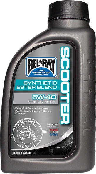 Bel-Ray Scooter Synthetic Ester Blend 4T Engine Oil 5W-40 1L 99429-B1Lw